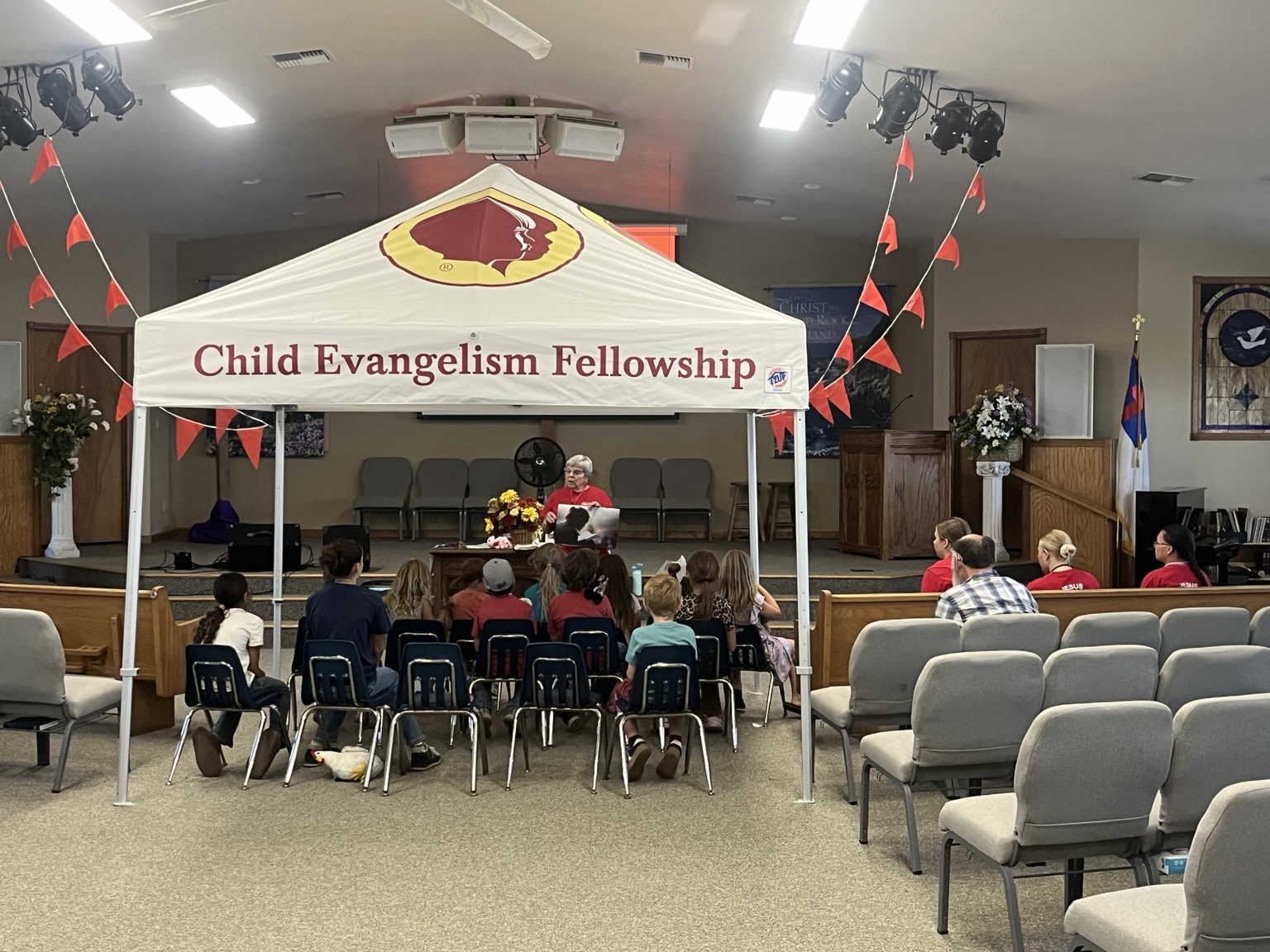Children receiving Bible teaching at Bonanza Community Church